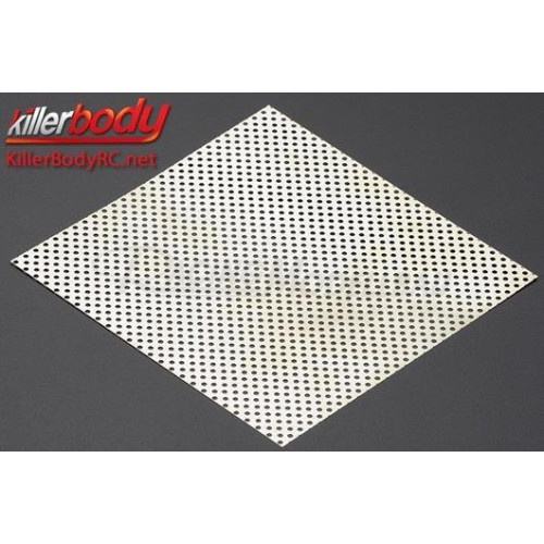 Gitter 100x100mm Perforated silber