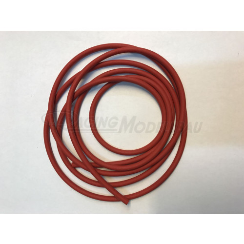 Gummischlauch rot 5/3mm 2m