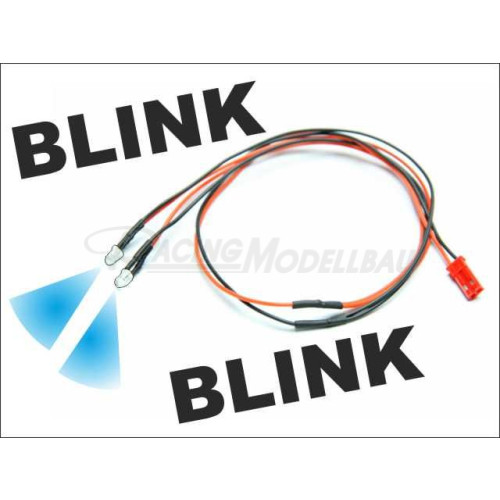 LED 3mm Kabel blinkend (blau)