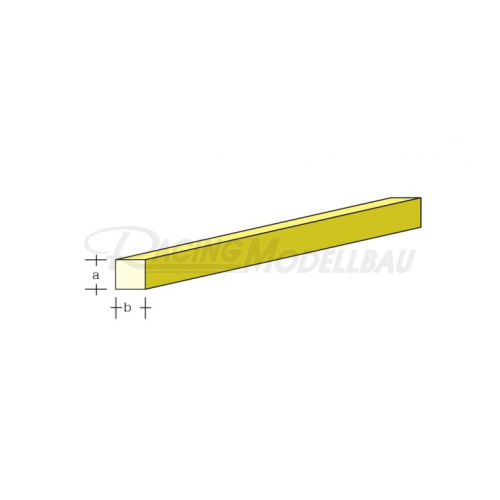 Messing 4Kant 330x4,0x4,0 1 Stück