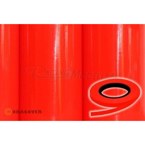 Zierband rotorange fluo 4mm Oraline 15m