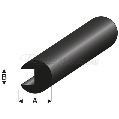 Kantenschutz Ø10x3 mm L=2 m Gummiprofil