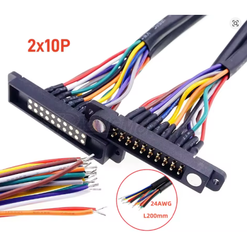 Magnet-Kontakt 20pol mit Kabel