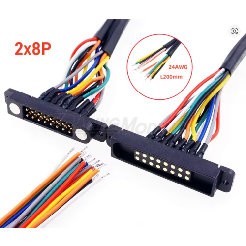 Magnet-Kontakt 16pol mit Kabel