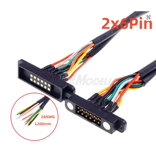 Magnet-Kontakt 12pol mit Kabel