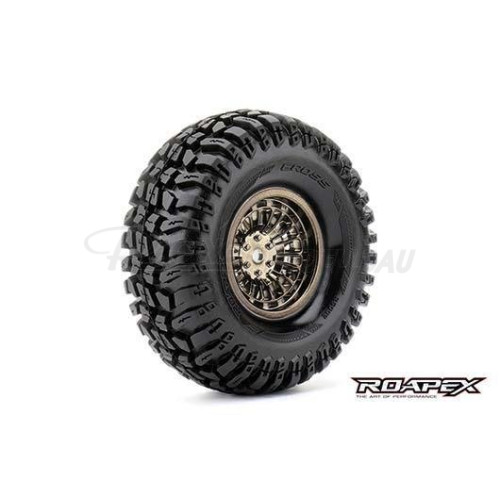 Reifen Crawler montiert Chrome Schwarz Felgen