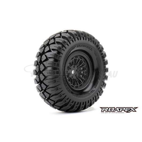 Reifen Crawler montiert schwarz 1.9" 12mm Hex