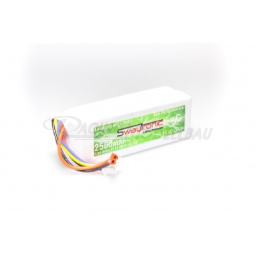 LiPo 3S2P 11.1V 2500mAh 3C/6C JST