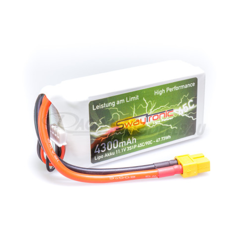 LiPo 3S 11.1V 4300mAh 45C/90C T-Plug