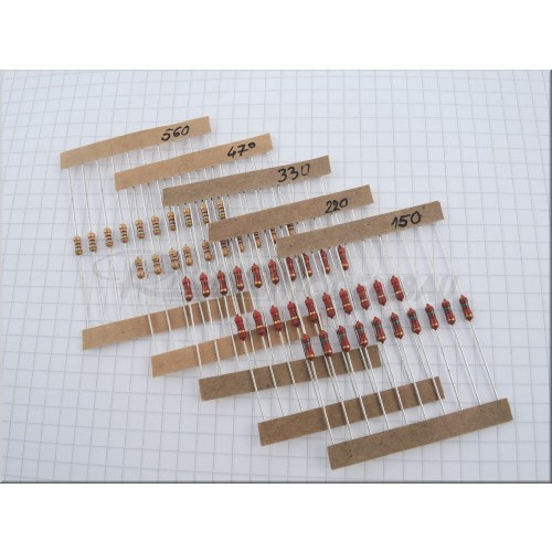 Widerstandssort. 5x10 Werte
