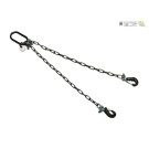 Anschlagkette 10cm 2 Haken schwarz