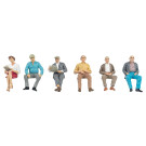 6 sitzende Reisende III