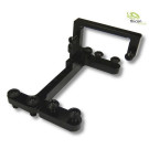 1:14 Servoeinbausatz für Lenk- und Schaltservo Alu schwarz