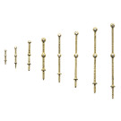 Relingstütze 10mm 2 Durchz(10)