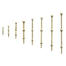 Relingstütze 15mm 2 Durchz(10)