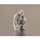 Figur Arbeiter kniend 1:32 3D Resin