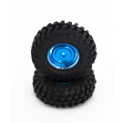 Crawler wheels Alu 2Stk.blau 1:10