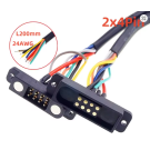 Magnet-Kontakt 8pol mit Kabel