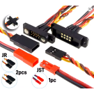 Magnet-Kontakt 8pol mit Stecker