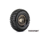 Reifen Crawler montiert Chrome Schwarz Felgen