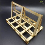 Transportpalette Holz für Glas oder Paletten
