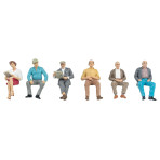 6 sitzende Reisende III