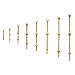 Relingstütze 15mm 2 Durchz(10)